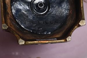 Trittico da camino.<BR>Francia, fine XIX- inizio XX secolo.  - Asta Maioliche e Porcellane - Associazione Nazionale - Case d'Asta italiane