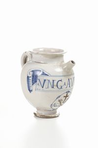 Orciolo, XVIII secolo (?).<BR>  - Asta Maioliche e Porcellane - Associazione Nazionale - Case d'Asta italiane