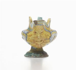 Salsiera.<BR>Deruta, XVI-XVII secolo.  - Asta Maioliche e Porcellane - Associazione Nazionale - Case d'Asta italiane