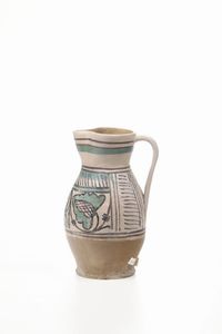 Boccale.<BR>Probabilmente Umbria, Orvieto, 1250-1350.  - Asta Maioliche e Porcellane - Associazione Nazionale - Case d'Asta italiane