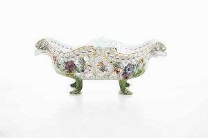 Cestino. <BR>Meissen, inizio del XX secolo.  - Asta Maioliche e Porcellane - Associazione Nazionale - Case d'Asta italiane