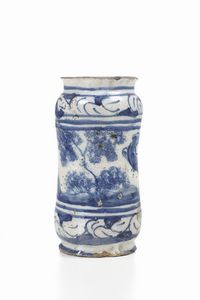 Albarello, XIX o XX secolo.<BR>  - Asta Maioliche e Porcellane - Associazione Nazionale - Case d'Asta italiane