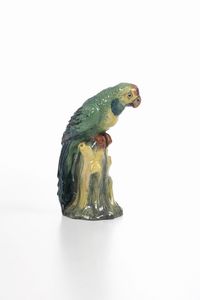 Figura di pappagallo, XX secolo.  - Asta Maioliche e Porcellane - Associazione Nazionale - Case d'Asta italiane