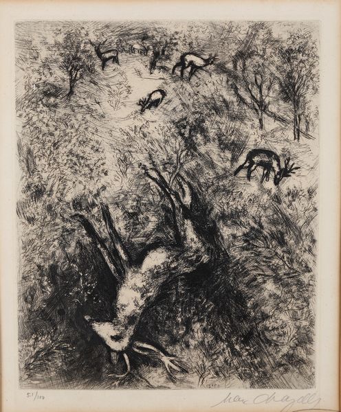 Marc Chagall : Le Cerf Malade  - Asta Prints & Multiples - Associazione Nazionale - Case d'Asta italiane
