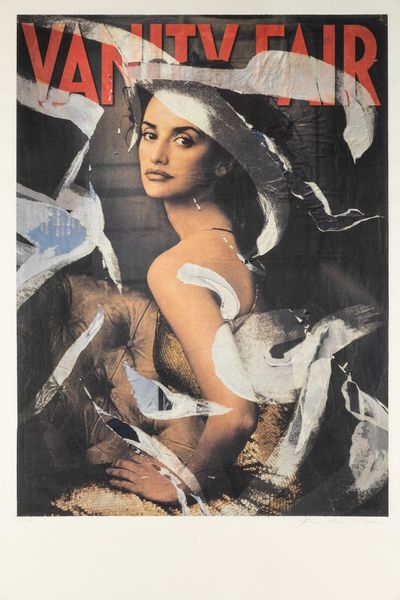 MIMMO ROTELLA : Penelope Cruz  - Asta Prints & Multiples - Associazione Nazionale - Case d'Asta italiane