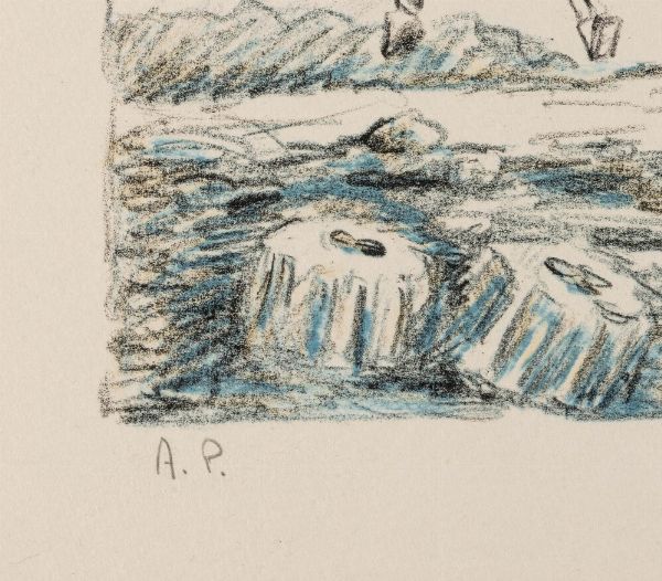 Giorgio de Chirico : Cavalli e rovine  - Asta Prints & Multiples - Associazione Nazionale - Case d'Asta italiane