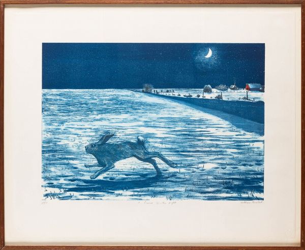 William Kurelek : A prairie winter's night  - Asta Prints & Multiples - Associazione Nazionale - Case d'Asta italiane