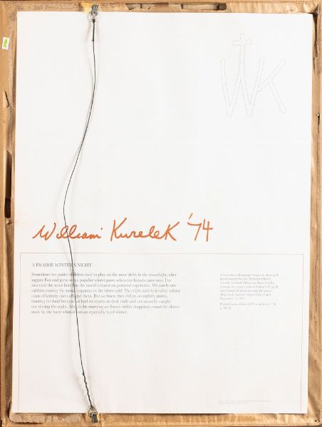 William Kurelek : A prairie winter's night  - Asta Prints & Multiples - Associazione Nazionale - Case d'Asta italiane