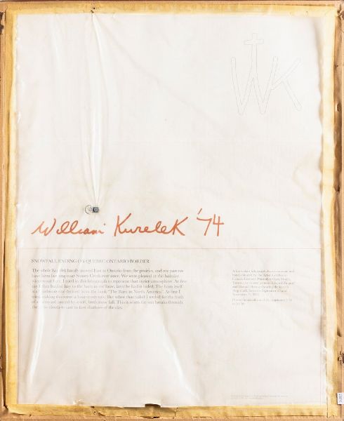 William Kurelek : Snowfall ending on Quebec-Ontario border  - Asta Prints & Multiples - Associazione Nazionale - Case d'Asta italiane
