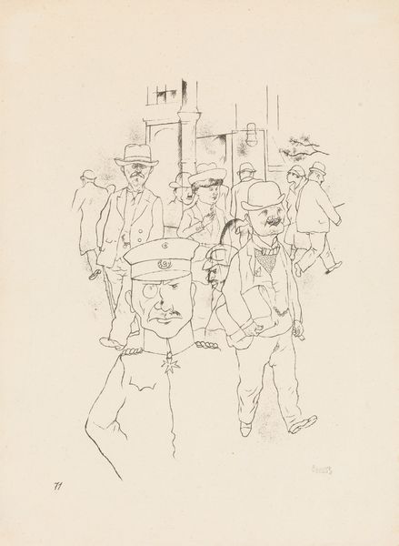 George Grosz : Deutsche Männer (da Ecce Homo)  - Asta Prints & Multiples - Associazione Nazionale - Case d'Asta italiane