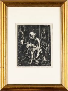 Felice Casorati : Maternità  - Asta Prints & Multiples - Associazione Nazionale - Case d'Asta italiane