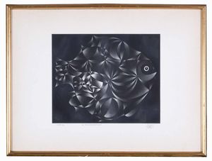 Mario Avati : Ficelles/ Peugeoterie/ Le poisson magique/ Des poissons sur  le grill  - Asta Prints & Multiples - Associazione Nazionale - Case d'Asta italiane