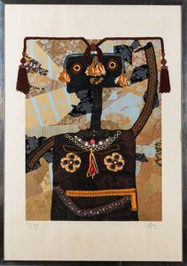 ENRICO BAJ : Marie Françoise Cathérine de Beauvan-Craon Marchesa di Boufflers  - Asta Prints & Multiples - Associazione Nazionale - Case d'Asta italiane