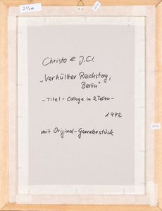 Christo : Wrapped Reichstag (Project for Berlin)  - Asta Prints & Multiples - Associazione Nazionale - Case d'Asta italiane