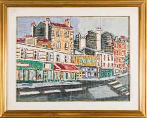 Orfeo Tamburi : Strada parigina  - Asta Prints & Multiples - Associazione Nazionale - Case d'Asta italiane