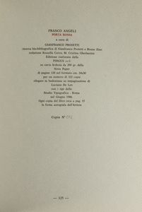 FRANCO ANGELI : Porta Rossa  - Asta Prints & Multiples - Associazione Nazionale - Case d'Asta italiane