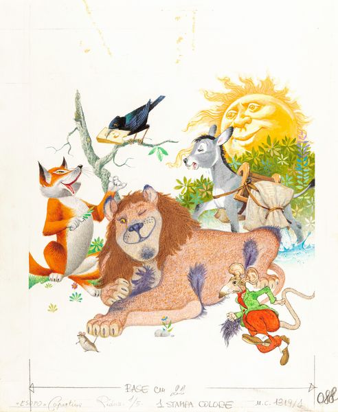 Severino Baraldi : Le favole di Esopo  - Asta Fairy Tales / Illustrazioni Originali - Associazione Nazionale - Case d'Asta italiane