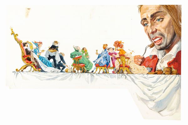 Libico Maraja : I viaggi di Gulliver  - Asta Fairy Tales / Illustrazioni Originali - Associazione Nazionale - Case d'Asta italiane