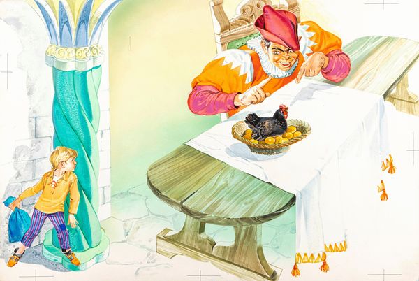 Max : Giacomino e il fagiolo  - Asta Fairy Tales / Illustrazioni Originali - Associazione Nazionale - Case d'Asta italiane