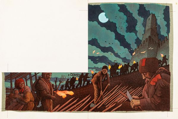 Roberto Innocenti : Il reuccio degli uccelli  - Asta Fairy Tales / Illustrazioni Originali - Associazione Nazionale - Case d'Asta italiane