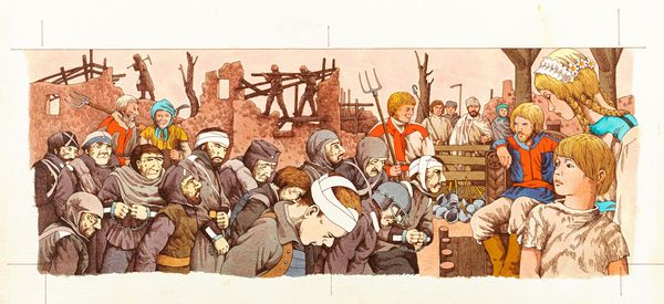 Roberto Innocenti : Il reuccio degli uccelli  - Asta Fairy Tales / Illustrazioni Originali - Associazione Nazionale - Case d'Asta italiane