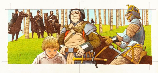 Roberto Innocenti : Il reuccio degli uccelli  - Asta Fairy Tales / Illustrazioni Originali - Associazione Nazionale - Case d'Asta italiane