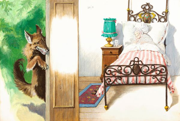 Libico Maraja : Cappuccetto rosso  - Asta Fairy Tales / Illustrazioni Originali - Associazione Nazionale - Case d'Asta italiane