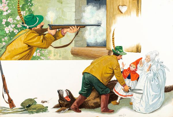 Libico Maraja : Cappuccetto rosso  - Asta Fairy Tales / Illustrazioni Originali - Associazione Nazionale - Case d'Asta italiane