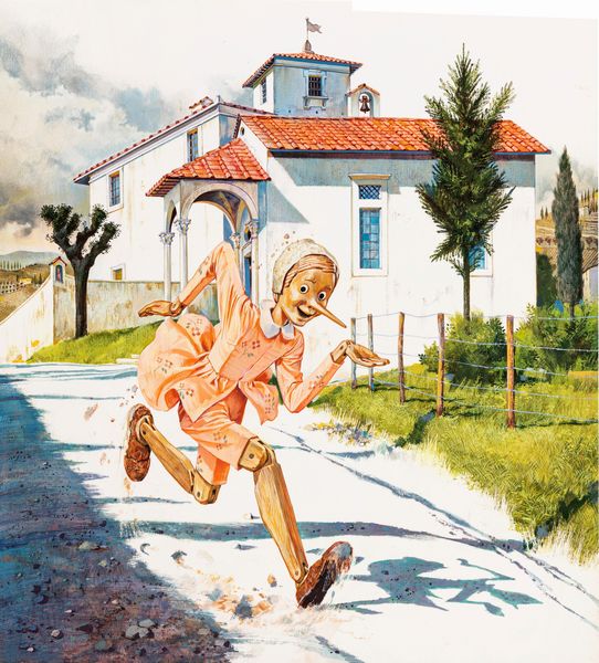 Sergio (Romano Rizzato) : Le avventure di Pinocchio  - Asta Fairy Tales / Illustrazioni Originali - Associazione Nazionale - Case d'Asta italiane