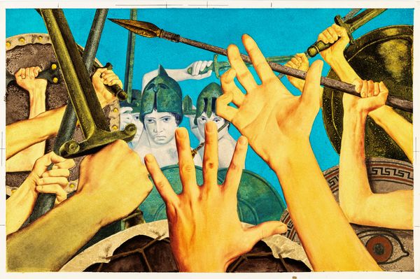 Federico Santin : Miti greci  - Asta Fairy Tales / Illustrazioni Originali - Associazione Nazionale - Case d'Asta italiane