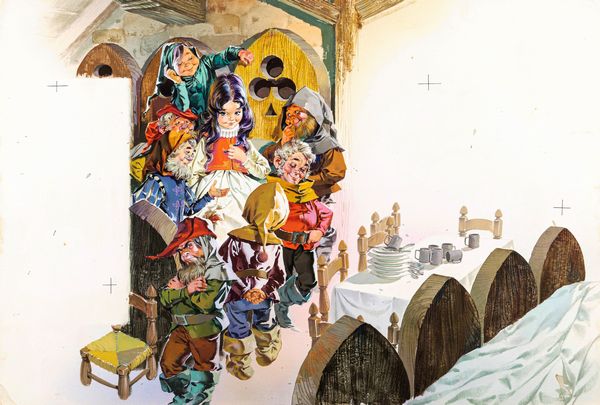 Pikka (Piero Cattaneo) : Biancaneve  - Asta Fairy Tales / Illustrazioni Originali - Associazione Nazionale - Case d'Asta italiane