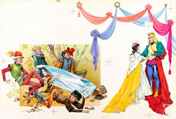 Pikka (Piero Cattaneo) : Biancaneve  - Asta Fairy Tales / Illustrazioni Originali - Associazione Nazionale - Case d'Asta italiane