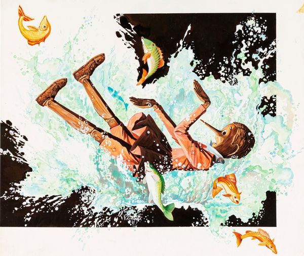 Sergio (Romano Rizzato) : Le avventure di Pinocchio  - Asta Fairy Tales / Illustrazioni Originali - Associazione Nazionale - Case d'Asta italiane