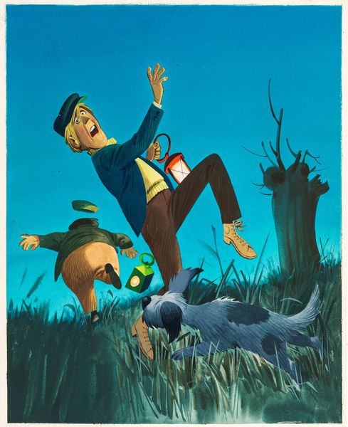 Tony Wolf (Antonio Lupatelli) : La carica dei cento e uno (SoS al tramonto)  - Asta Fairy Tales / Illustrazioni Originali - Associazione Nazionale - Case d'Asta italiane