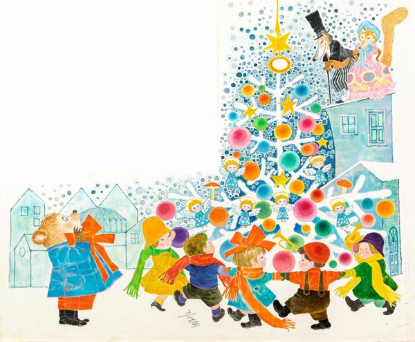 Gianni Benvenuti : Tutto Natale  - Asta Fairy Tales / Illustrazioni Originali - Associazione Nazionale - Case d'Asta italiane