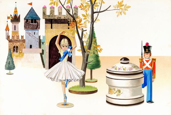 Pikka (Piero Cattaneo) : Il soldatino di piombo  - Asta Fairy Tales / Illustrazioni Originali - Associazione Nazionale - Case d'Asta italiane