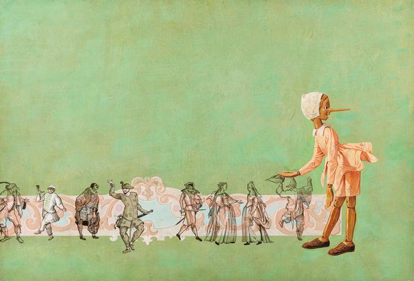 Sergio (Romano Rizzato) : Le avventure di Pinocchio  - Asta Fairy Tales / Illustrazioni Originali - Associazione Nazionale - Case d'Asta italiane