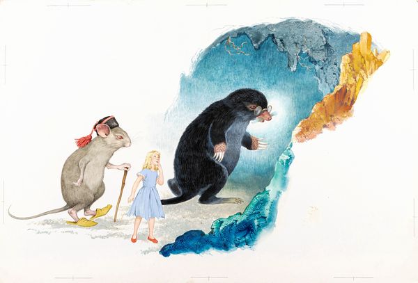 Ugo Fontana : Pollicina  - Asta Fairy Tales / Illustrazioni Originali - Associazione Nazionale - Case d'Asta italiane