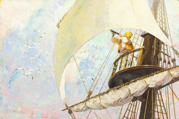 Libico Maraja : Sinbad il marinaio  - Asta Fairy Tales / Illustrazioni Originali - Associazione Nazionale - Case d'Asta italiane