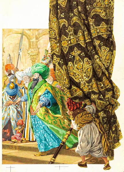 Libico Maraja : Sinbad il marinaio  - Asta Fairy Tales / Illustrazioni Originali - Associazione Nazionale - Case d'Asta italiane