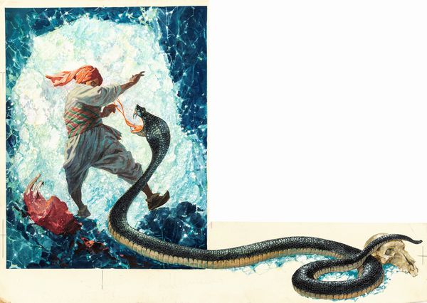 Libico Maraja : Sinbad il marinaio  - Asta Fairy Tales / Illustrazioni Originali - Associazione Nazionale - Case d'Asta italiane