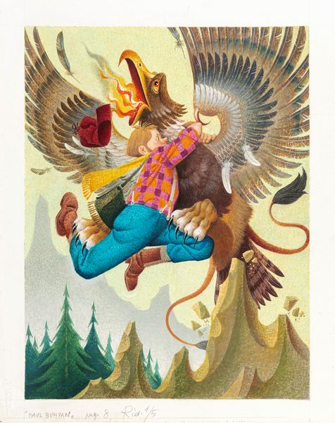 Severino Baraldi : La Ballata di Paul Bunyan  - Asta Fairy Tales / Illustrazioni Originali - Associazione Nazionale - Case d'Asta italiane