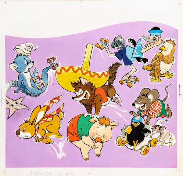 Angelo Bioletto : Cuccioli  - Asta Fairy Tales / Illustrazioni Originali - Associazione Nazionale - Case d'Asta italiane