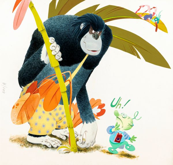 Tony Wolf (Antonio Lupatelli) : Bongo gorillino del Congo  - Asta Fairy Tales / Illustrazioni Originali - Associazione Nazionale - Case d'Asta italiane