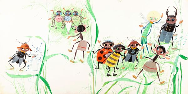 Libico Maraja : Cesarina gentil formichina  - Asta Fairy Tales / Illustrazioni Originali - Associazione Nazionale - Case d'Asta italiane