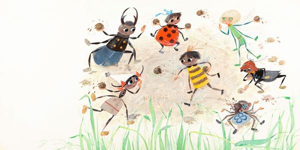 Libico Maraja : Cesarina gentil formichina  - Asta Fairy Tales / Illustrazioni Originali - Associazione Nazionale - Case d'Asta italiane