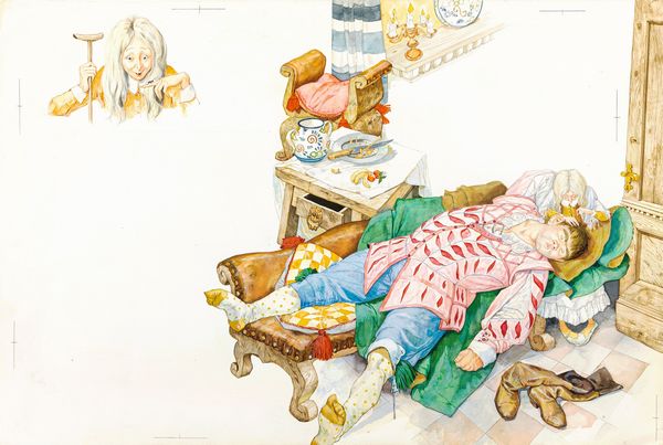 Sergio (Romano Rizzato) : I tre capelli dell'orco  - Asta Fairy Tales / Illustrazioni Originali - Associazione Nazionale - Case d'Asta italiane