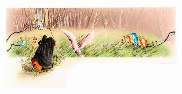 Pinardi : Raperonzolo  - Asta Fairy Tales / Illustrazioni Originali - Associazione Nazionale - Case d'Asta italiane