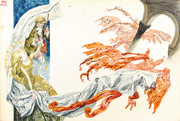 Ferri (Rino Ferrari) : La principessa incantata  - Asta Fairy Tales / Illustrazioni Originali - Associazione Nazionale - Case d'Asta italiane