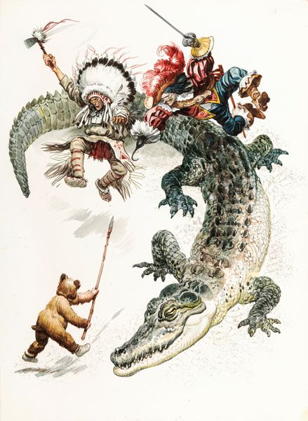 Ferri (Rino Ferrari) : Peter Pan  - Asta Fairy Tales / Illustrazioni Originali - Associazione Nazionale - Case d'Asta italiane